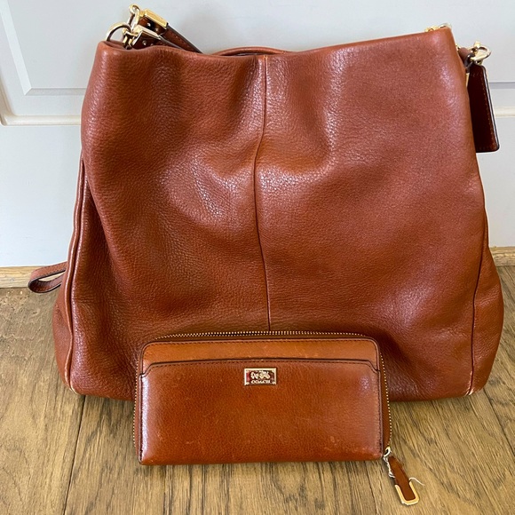 Coach Bags Coach Leather Shoulder Large Tote Hobo Bag Poshmark